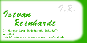 istvan reinhardt business card